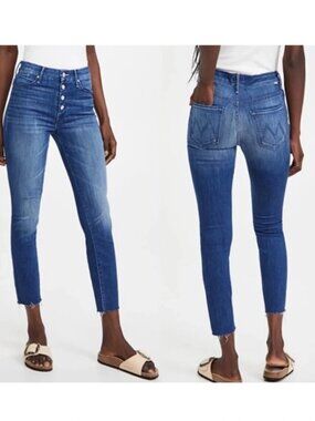 Mother The Pixie Ankle Fray Jeans Size 26